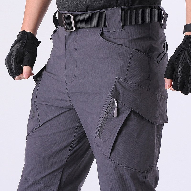 Summer Lightweight Trousers Mens Tactical Fishing Pants Outdoor Hiking Nylon Quick Dry Cargo Casual Sport wear Pants