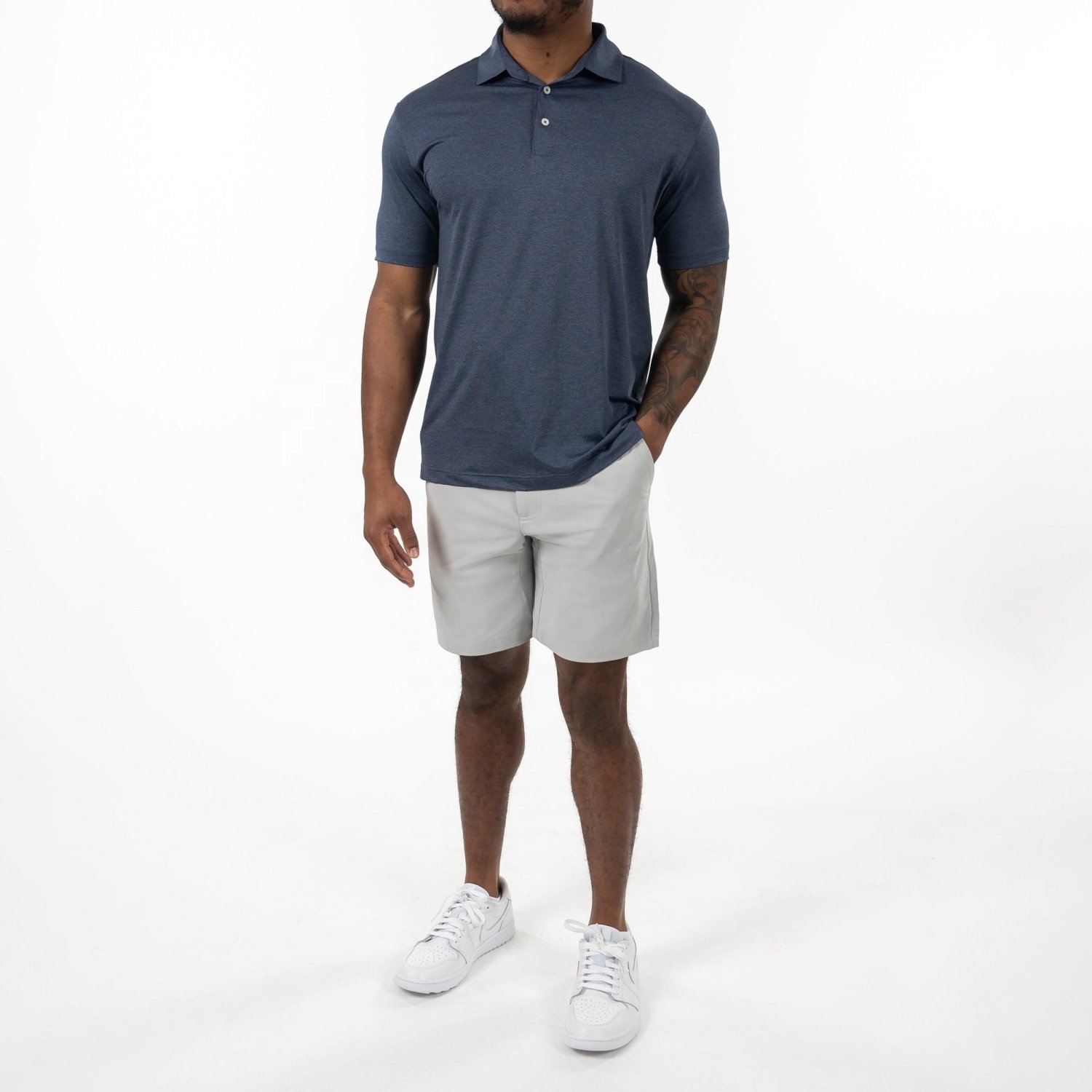 Wholesale Lightweight Athletic Sports Elastic Slim-Fit Shorts Jogger Shorts Hiking Mens Golf Shorts