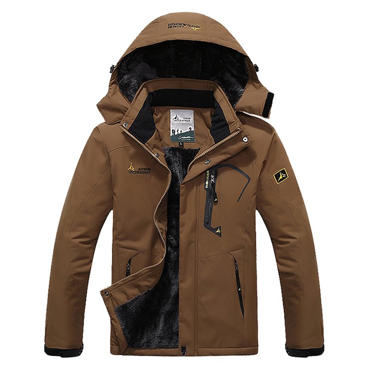 Wind Breaker Jacket Outdoor Men Winter Fleece Waterproof Windproof Jacket Hiking Trekking Sport Clothes