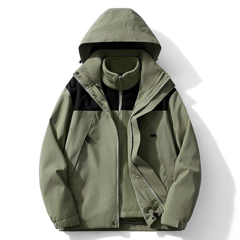 Men's Waterproof Rain Jacket Outdoor Lightweight Rain Shell Coat for Hiking Golf Travel