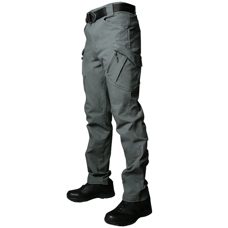 custom clothing OEM Outdoor IX9 tactical pants Loose elastic multiple pockets tactical pants men Camping and hiking men's pants