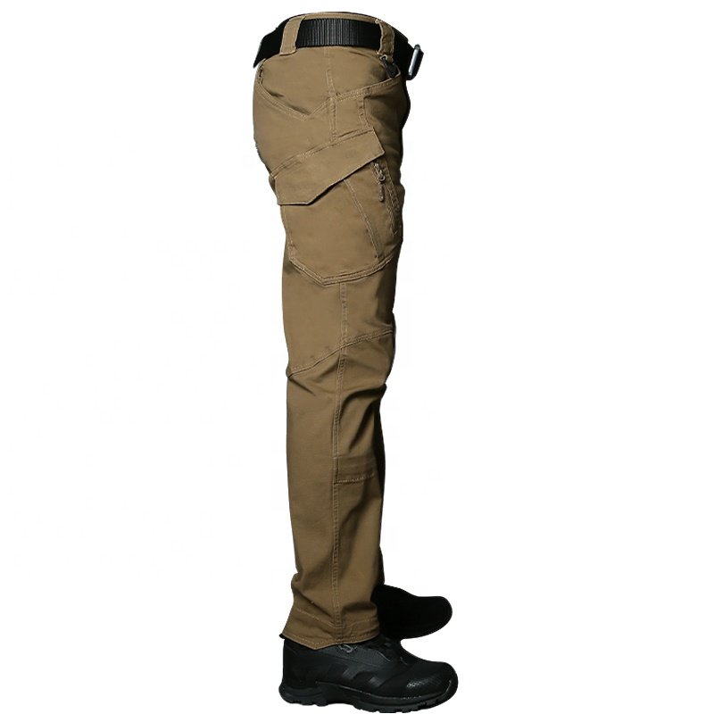 custom clothing OEM Outdoor IX9 tactical pants Loose elastic multiple pockets tactical pants men Camping and hiking men's pants