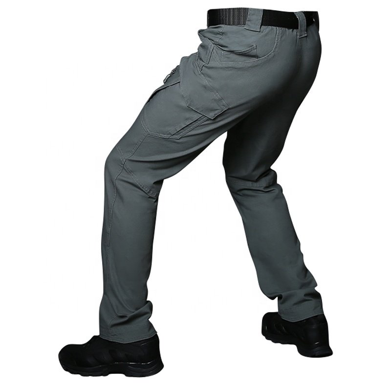 custom clothing OEM Outdoor IX9 tactical pants Loose elastic multiple pockets tactical pants men Camping and hiking men's pants