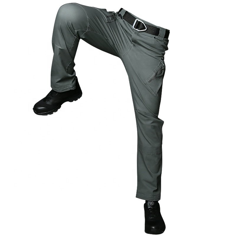custom clothing OEM Outdoor IX9 tactical pants Loose elastic multiple pockets tactical pants men Camping and hiking men's pants