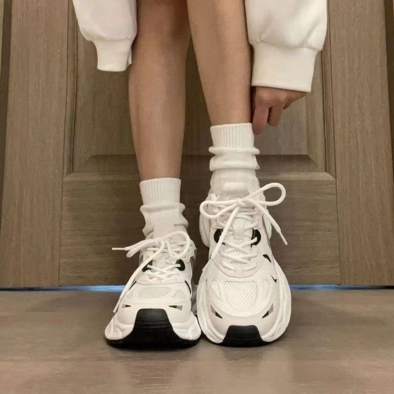 2024 classic fashion web design casual running write men and women can thick sole increase comfortable breathable sneakers