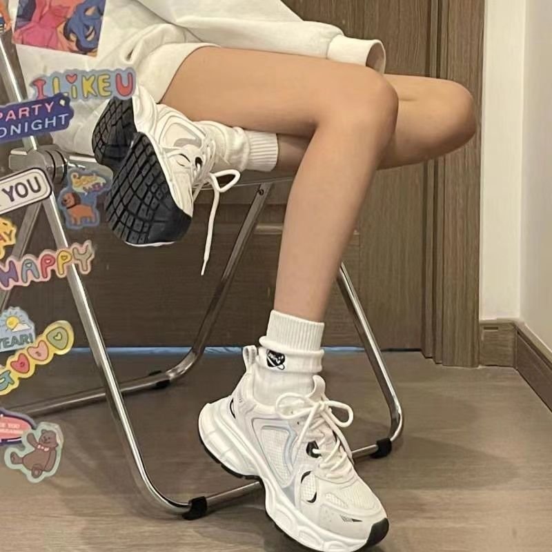 2024 classic fashion web design casual running write men and women can thick sole increase comfortable breathable sneakers
