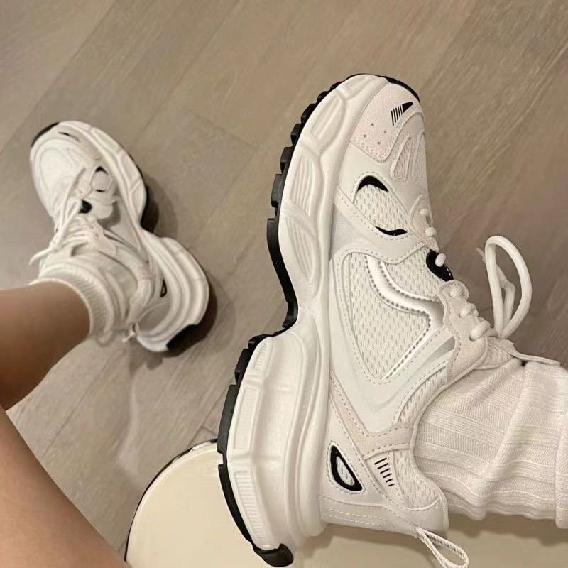 2024 classic fashion web design casual running write men and women can thick sole increase comfortable breathable sneakers