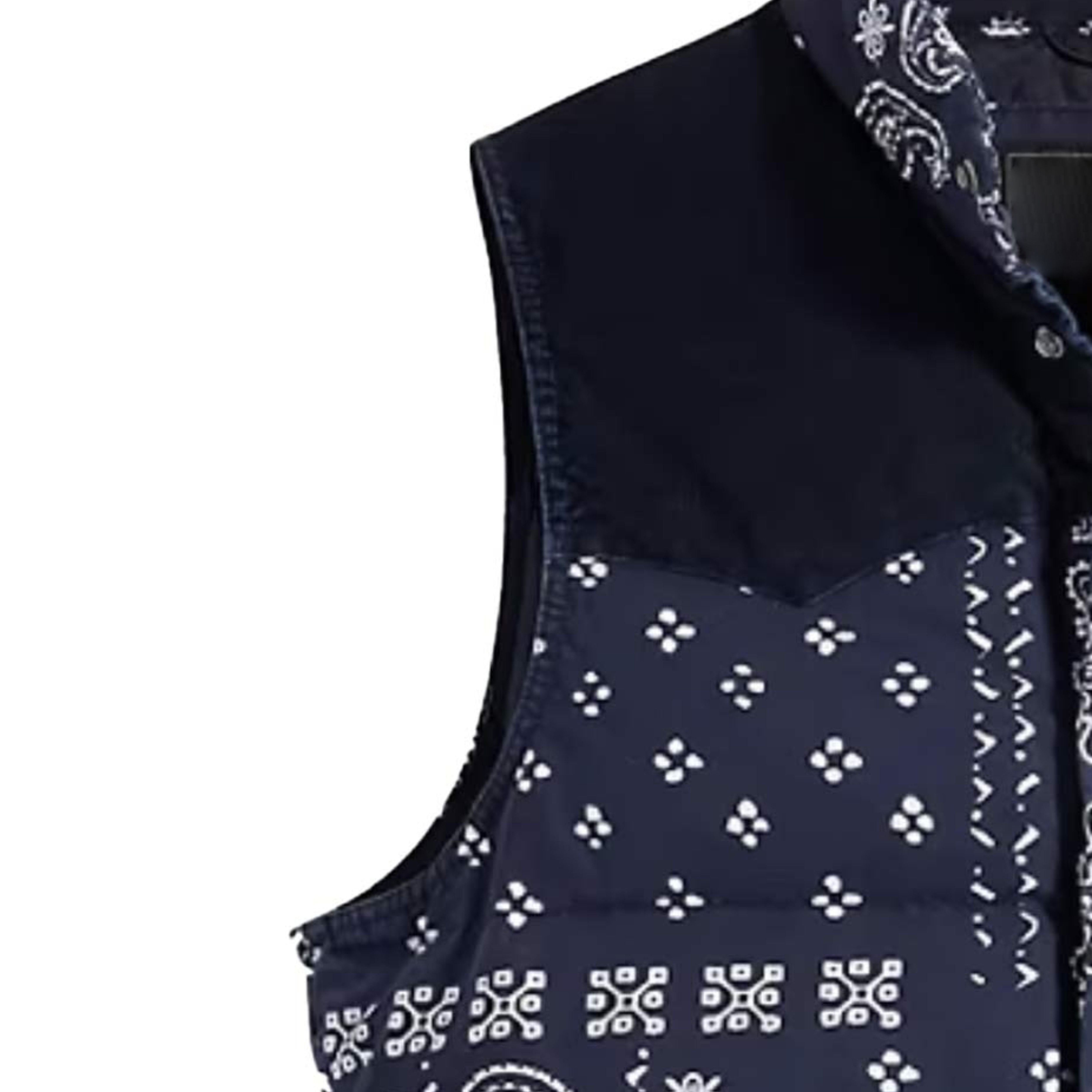 classic puffer vest with western style Cut with a boxy, relaxed fit insulated for extra warmth finished with western