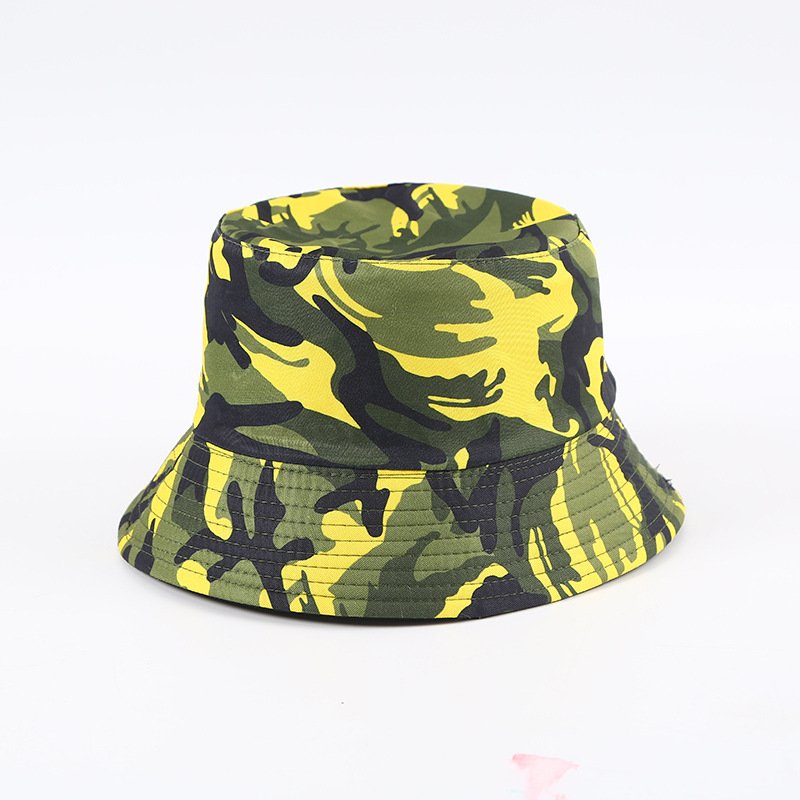 Factory Custom Outdoor Hiking UV Protection Beach Fishing Hat Camouflage Foldable Portable Reversible Bucket Hat for Men Women