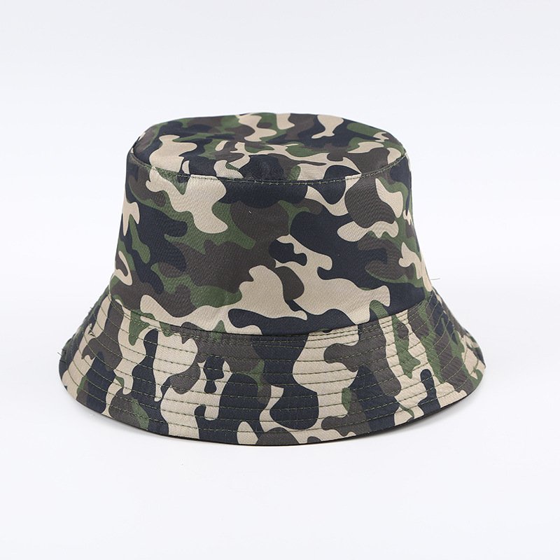 Factory Custom Outdoor Hiking UV Protection Beach Fishing Hat Camouflage Foldable Portable Reversible Bucket Hat for Men Women