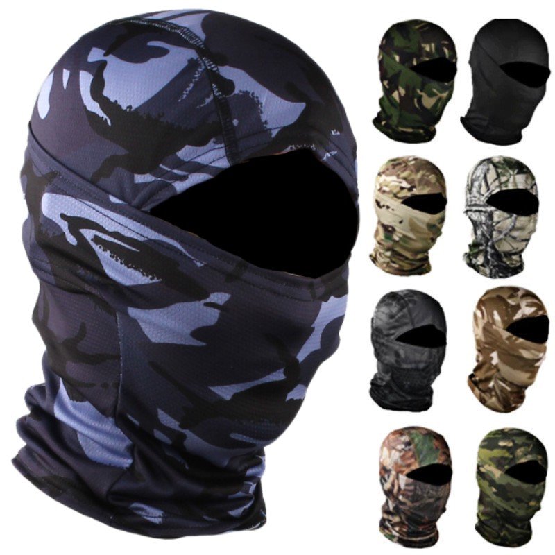 White Type 1 Hole Double Layer Acrylic Knitted Ski Face Mask Motorcycle Cycling Bike Bandana Hiking Skateboard Balaclava