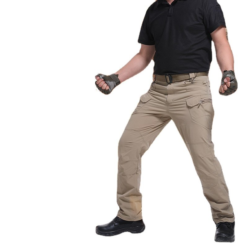 Men's Wear-resistant outdoor pants multi-pocket tactical pants for hiking