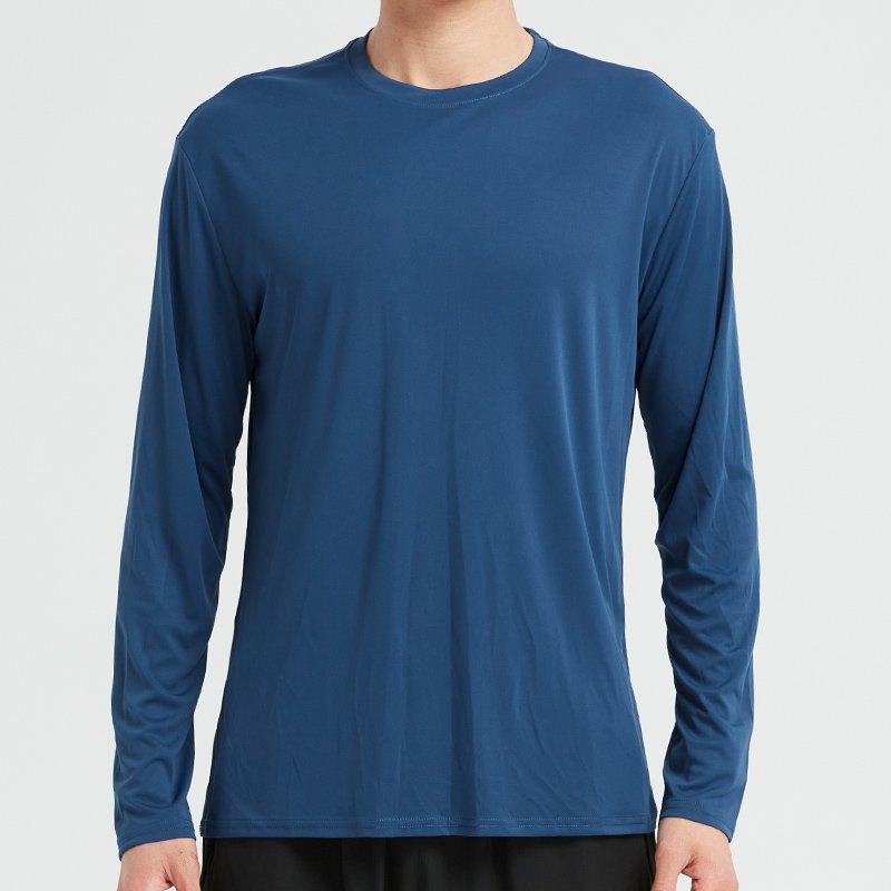 Men Performance Long Sleeve T-Shirts Dry Fit UPF 50+ Sun Protection ShirtsAthletic Gym Workout Shirts for Running