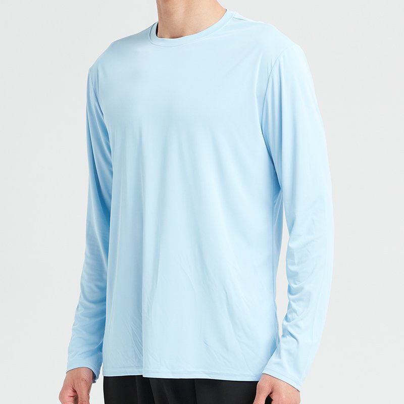 Men Performance Long Sleeve T-Shirts Dry Fit UPF 50+ Sun Protection ShirtsAthletic Gym Workout Shirts for Running