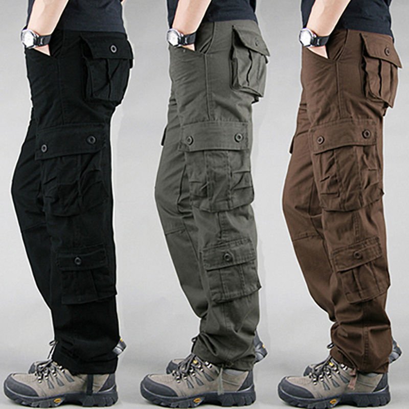 Mens Cargo Work Pants, Outdoor Jogging Hiking Jeans Casual Pants Trousers hiking pants men