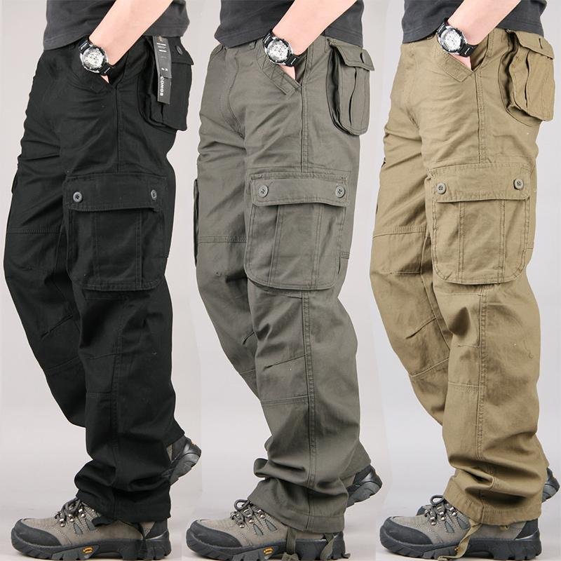 Mens Cargo Work Pants, Outdoor Jogging Hiking Jeans Casual Pants Trousers hiking pants men