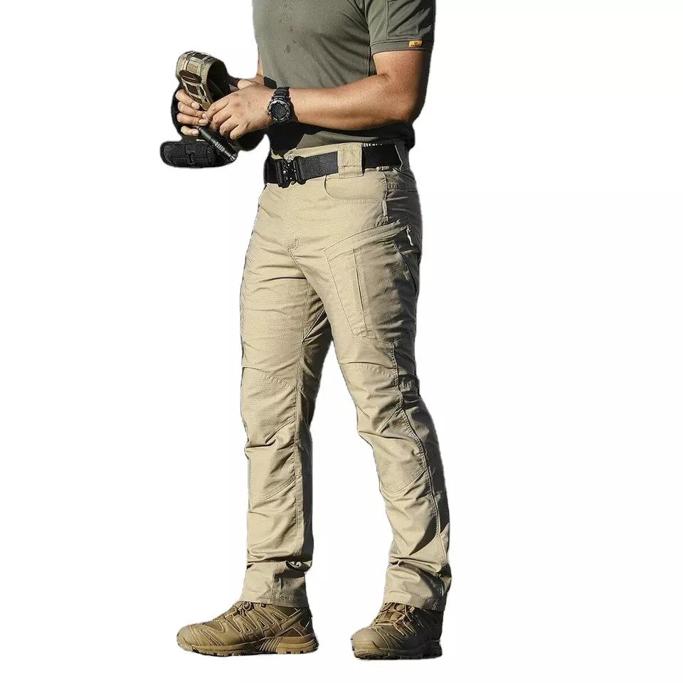 Quick Dry Sports Outdoor Pants Hiking Waterproof Khaki Casual Cargo Track Nylon Men Work Pants Trousers