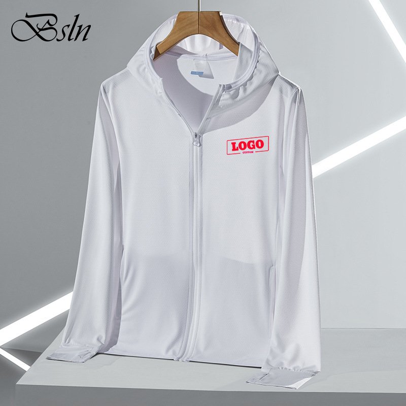 Ice Silk Hooded Fishing Sunscreen Clothing Men Women Breathable Skin Shirt Outdoor Cycling Hiking Sun Protection Jacket