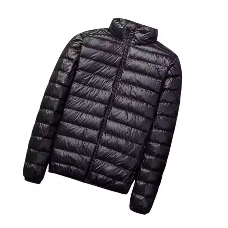 New Warm Men's Light Down Jacket Men Fashion Hooded Coat Short Lightweight Youth Slim Fit Coat Down Jackets Padded Outwear
