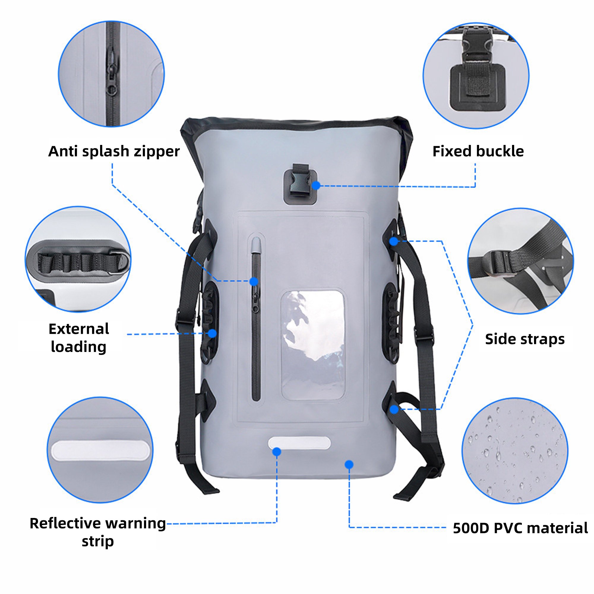 New Release Hunting Bag Waterproof Swimming Bag Waterproof Backpack With Front Zipper Pocket For Outdoor Adventure