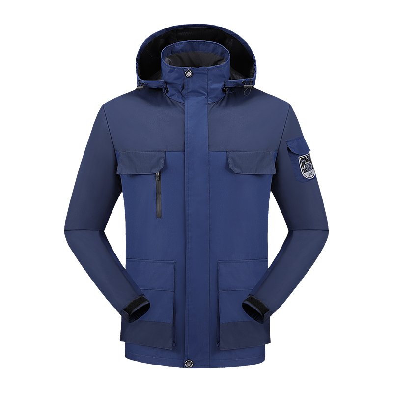 Custom Outdoor Leisure Sports Jacket Hooded Mountaineering Waterproof Rainproof Clothing Softshell Windbreaker Jacket For Men