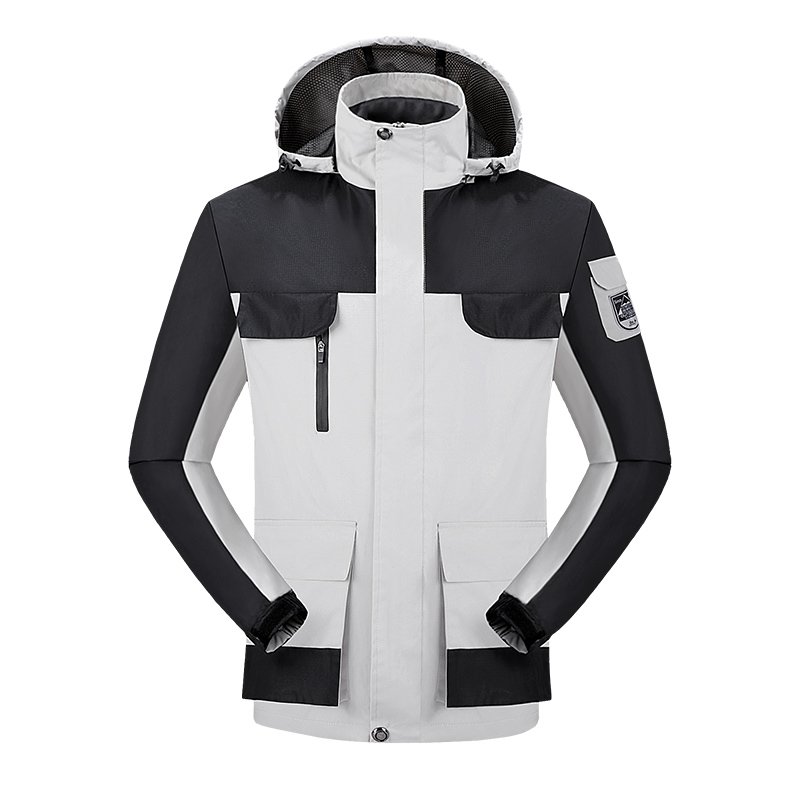 Custom Outdoor Leisure Sports Jacket Hooded Mountaineering Waterproof Rainproof Clothing Softshell Windbreaker Jacket For Men