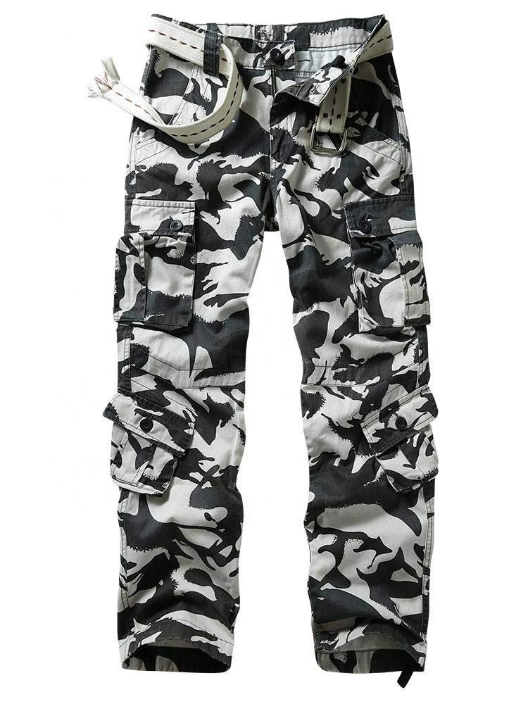 Men's wild overalls camouflage pants cotton casual work pants pocket Khaki menswear store