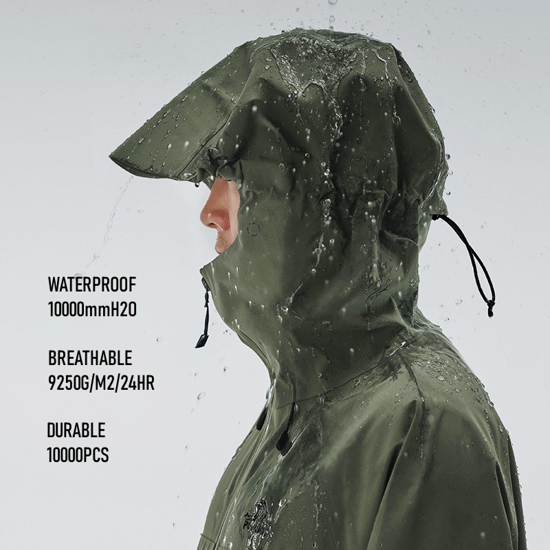 New Collection Hardshell Unisex Hiking Climbing Rain Jackets 100% Polyester 10000MM Outdoor 3L Waterproof Jacket Men's Clothing