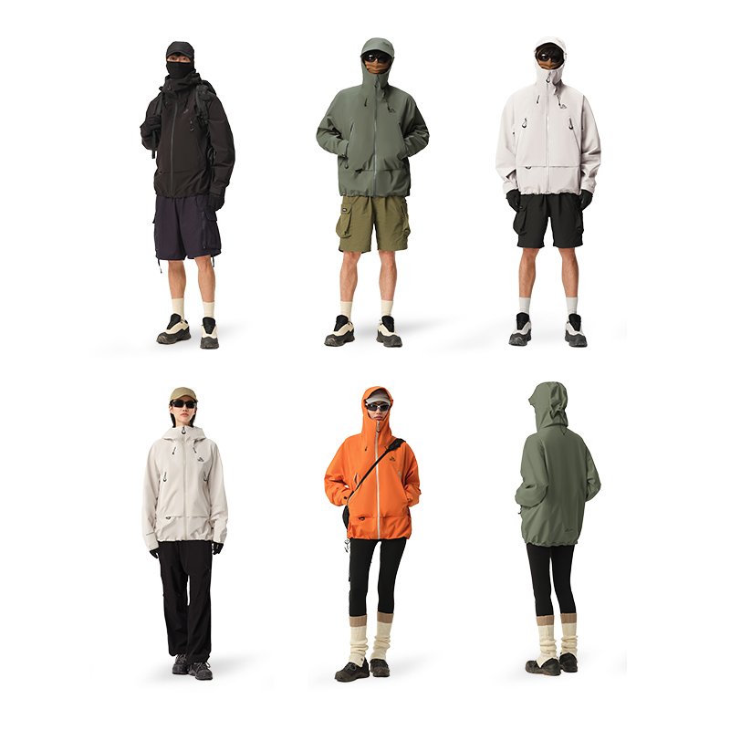 New Collection Hardshell Unisex Hiking Climbing Rain Jackets 100% Polyester 10000MM Outdoor 3L Waterproof Jacket Men's Clothing
