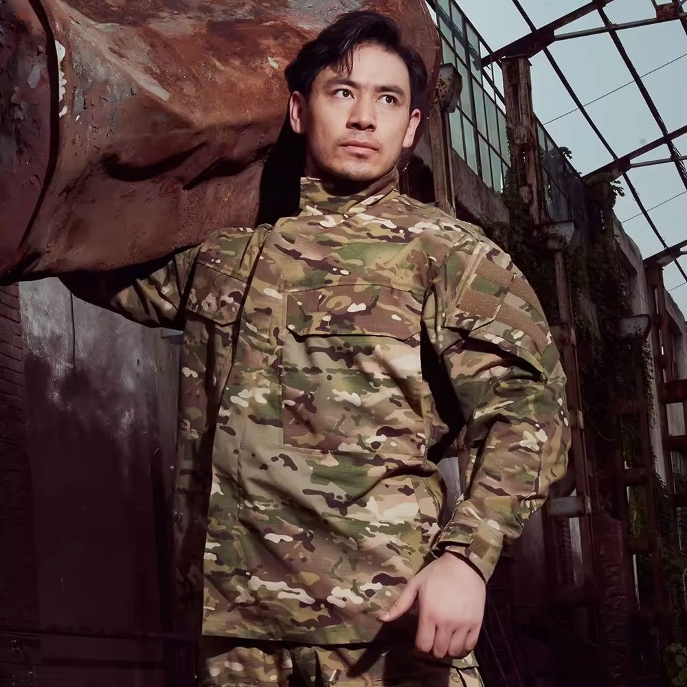 High Quality Men's Tactical Soft Shell Jackets for Outdoor and Hiking Waterproof Camo Fleece with Plus Size for Safari
