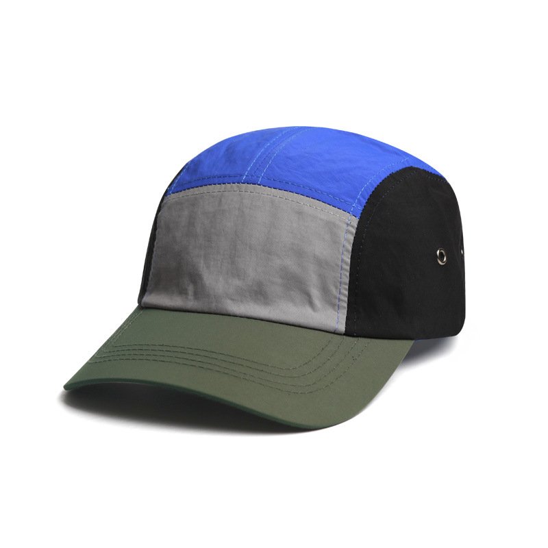 Custom Japanese Color Matching Quick Dry Baseball Cap Waterproof 5 Panel Camp Cap Cycling Hiking Camper 5 Panel Hat
