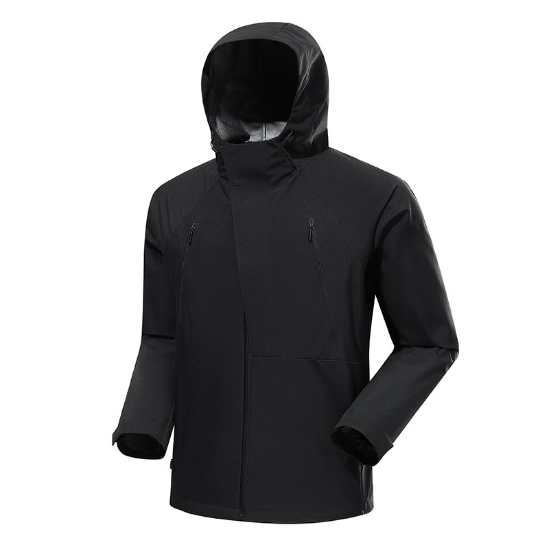 Custom Logo Lightweight Windproof Breathable Mens Jackets Thin Windbreaker Hood Softshell Windstopper Technology Hiking Heating