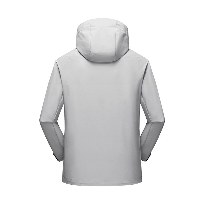 Custom Logo Lightweight Windproof Breathable Mens Jackets Thin Windbreaker Hood Softshell Windstopper Technology Hiking Heating