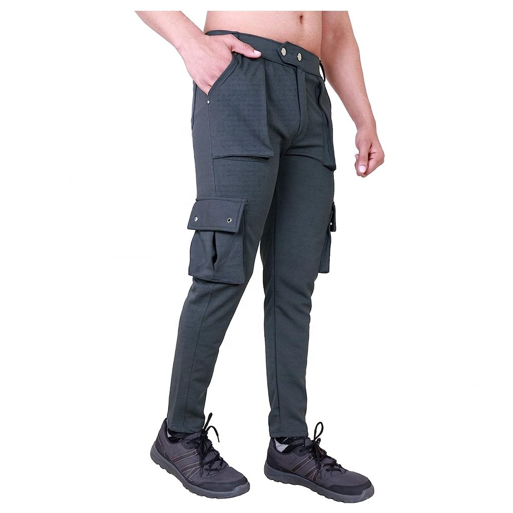 High Quality Men Waterproof Solid Color Printed Pants Hiking Hunting Trousers With Pockets