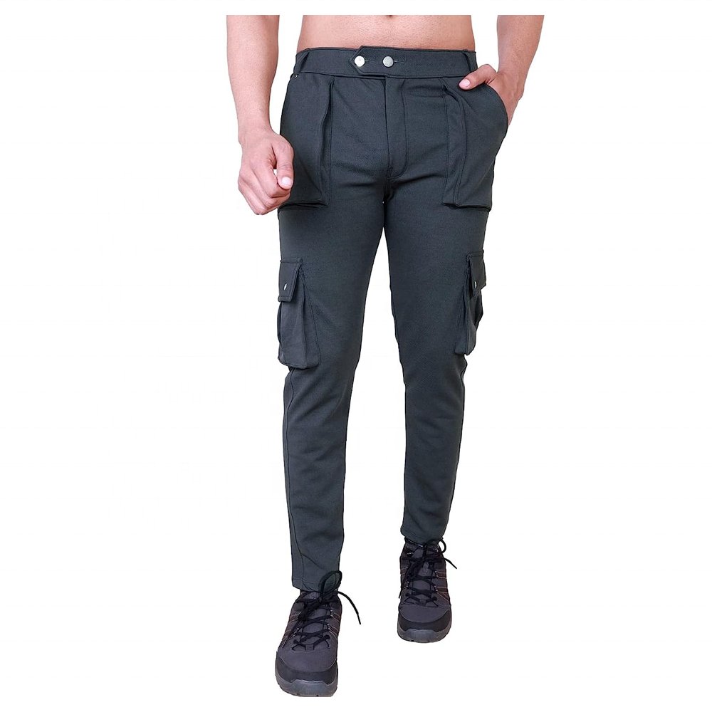 High Quality Men Waterproof Solid Color Printed Pants Hiking Hunting Trousers With Pockets