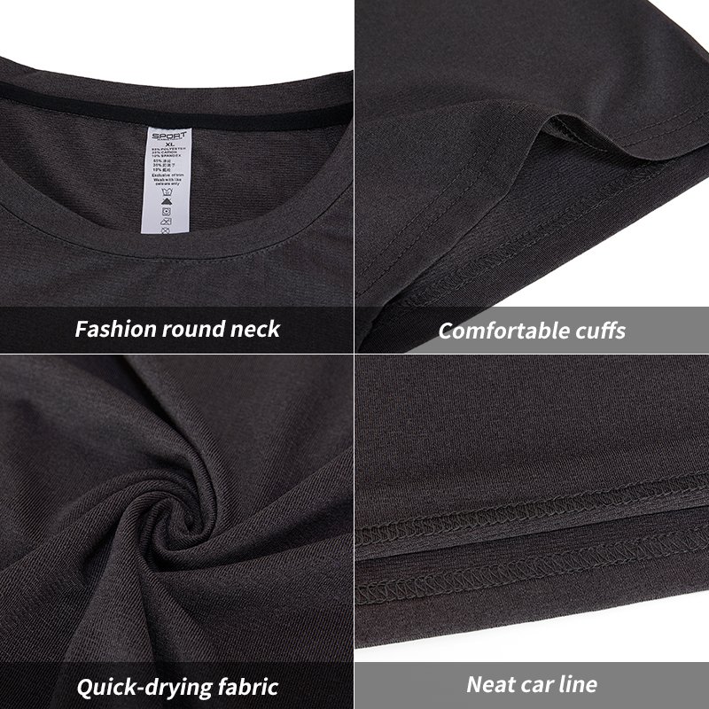 Mens Athletic Shirts Short Sleeve Quick Dry Fitted Gym Workout Running Performance Hiking Moisture Wicking T-Shirts