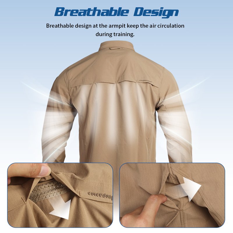 Emersongear Outdoor Men Tactical Clothing Work Shirt Business Hiking Antibacterial And Deodorant Combat Tactical Shirts