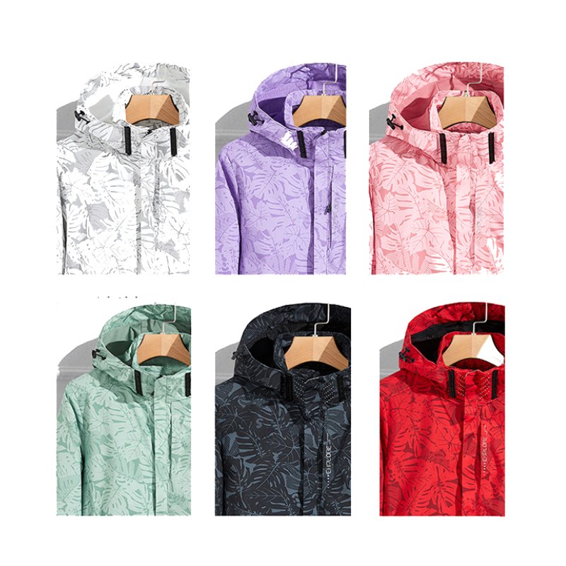 Best Men's Outdoor Waterproof Jacket for Spring Hiking Fashion Detachable Mountain Windbreak Autumn Dyed with Plain Techniques