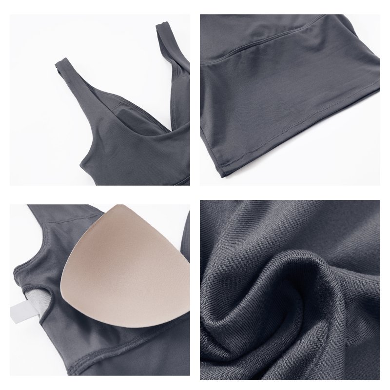 Custom Logo High Support V Neck U Back Breathable Yoga Sports Bra Gathering Women's Yoga Bra Quick Dry Sexy Fitness Tank Tops