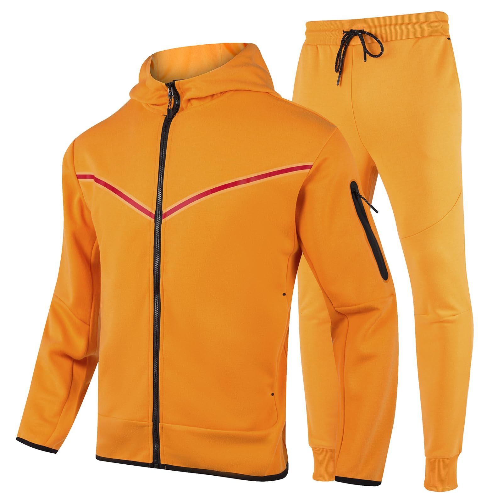 Custom soft shell outdoor waterproof sports winter jacket for men running set Outdoor hiking thermal jacket and pantsuit