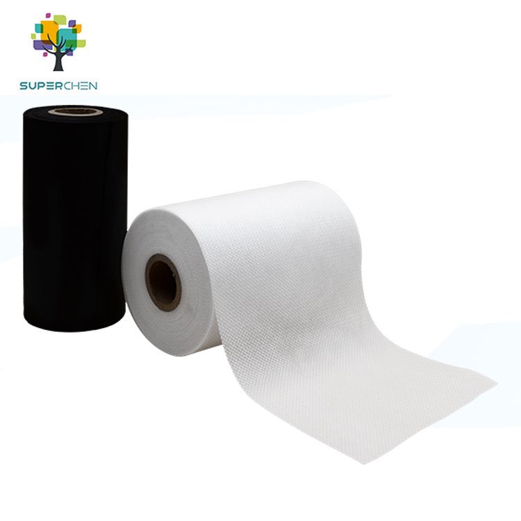 Hot Selling stock Waterproof Recycled white Polyester RPET Non Woven Lining plastic Fabric