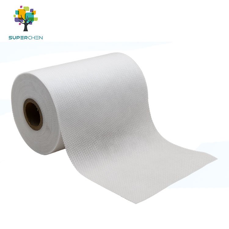 Hot Selling stock Waterproof Recycled white Polyester RPET Non Woven Lining plastic Fabric
