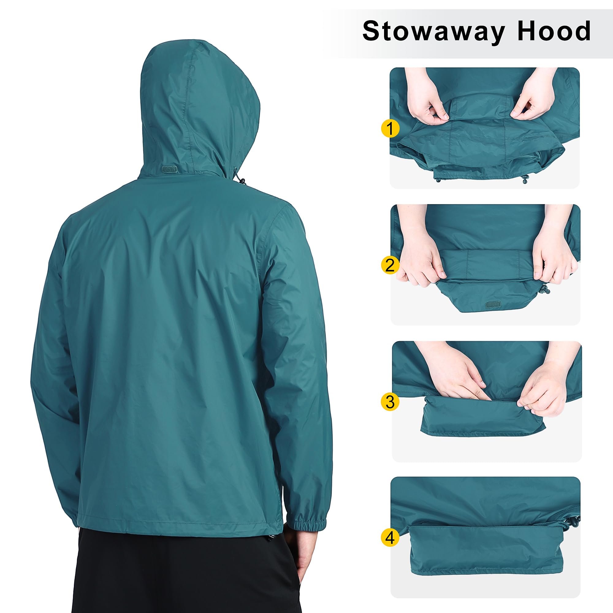 Men's Outdoor Waterproof Soft Shell Hooded comfortable Jacket are especially suitable for casual wear hiking camping