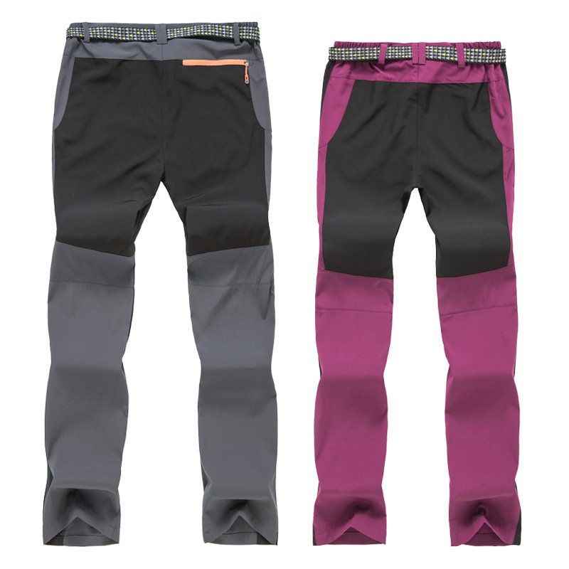 Unisex Lightweight Convertible Hiking Pants Softshell Stretch Polyester Construction Trousers Plus Size Trekking Clothing