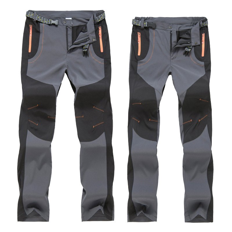 Unisex Lightweight Convertible Hiking Pants Softshell Stretch Polyester Construction Trousers Plus Size Trekking Clothing
