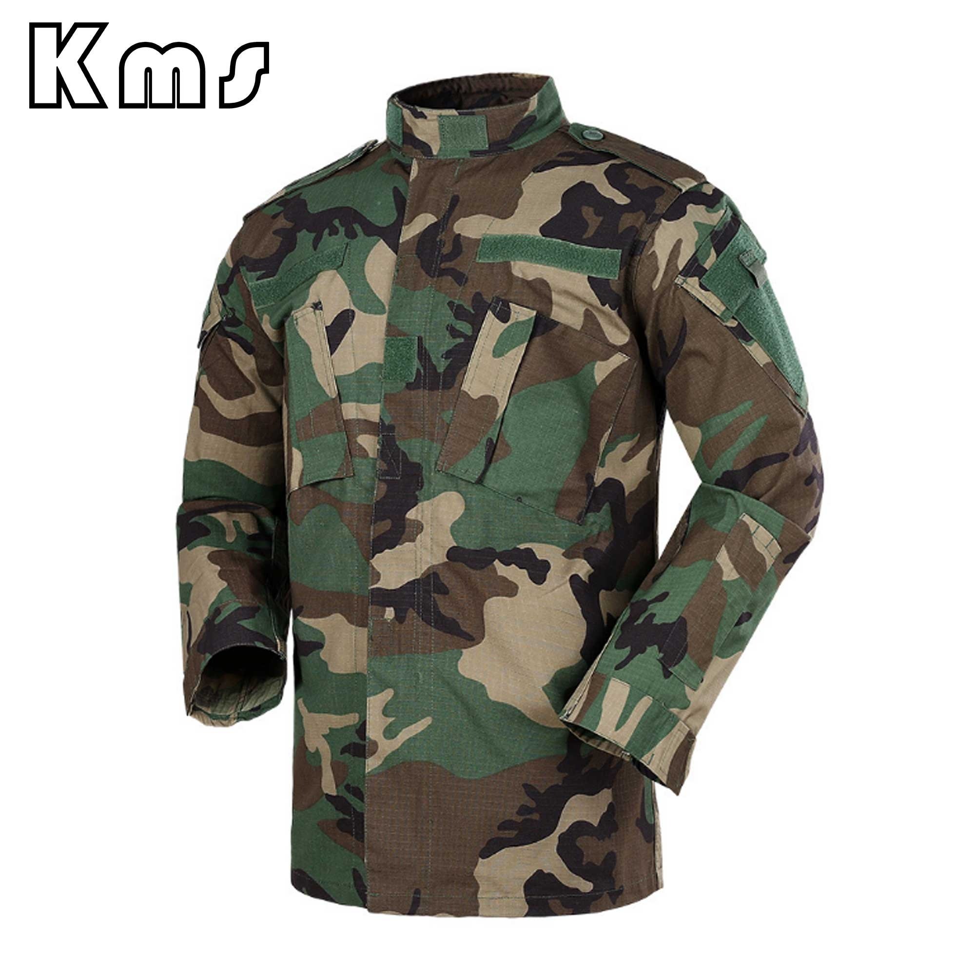 KMS Woodland Camouflage Customized Security Uniform Set Ceremonial Uniform acu Tactical Clothing Jungle Uniform
