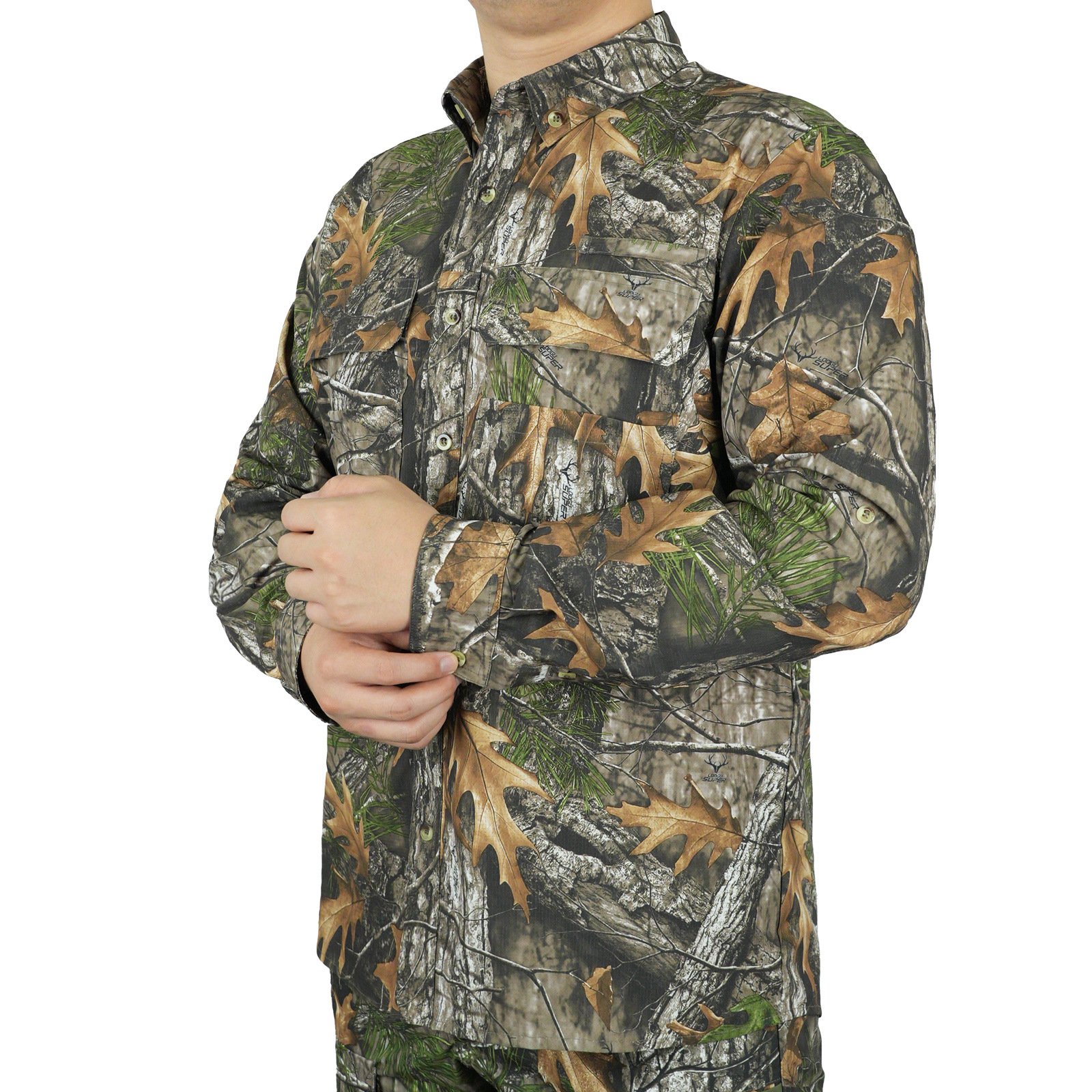 Outdoor Hunting Camouflage Long Sleeved Breathable Fishing Shirt Sun Protection Fishing Suit Camo Camping And Hiking Clothes