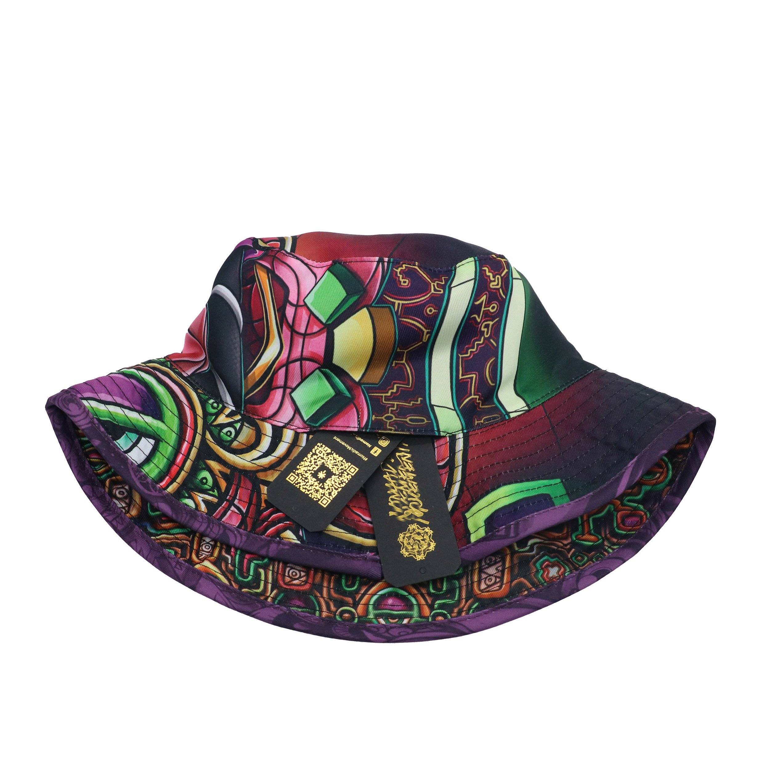 Two-sided Printing Golf Reversible Bucket Cap Hat Custom With Pocket
