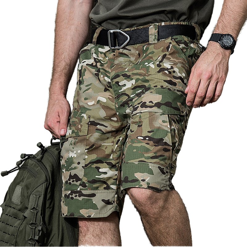 Custom Wholesale Quick Dry Multi Pockets Tactical Outdoor Hiking Pants Summer Casual Cargo Shorts