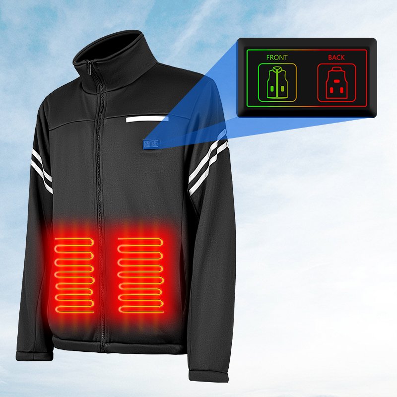 Men Women Electric Usb Heated Jacket Heating Thermal Clothing for Hiking Walking Fishing Hunting Riding